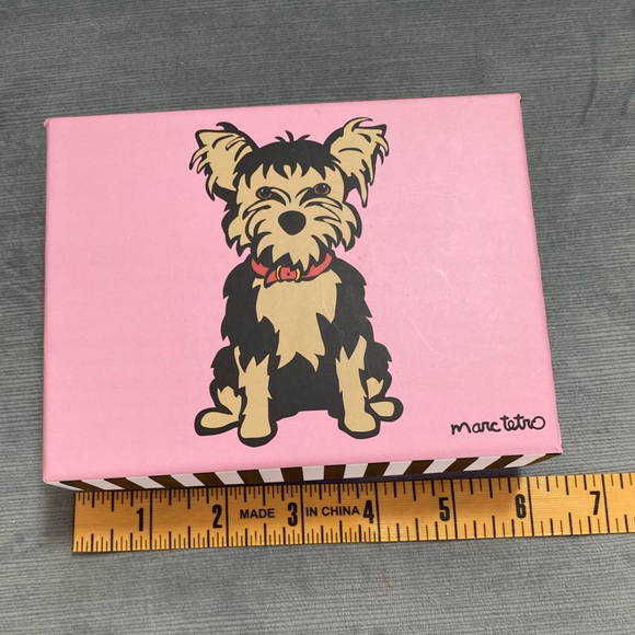 NWT Mark Tetro wristlet wallet in box. Pink wallet with yorkie.6“ x 4.5“ x 1.5“. - Picture 2 of 16